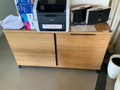 Industrial Sideboard, Oak, 2 Door, 1 Drawer, 140cm x 50cm x 80cm L