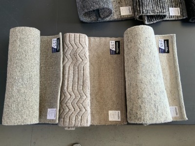 Quantity of 3 x Armadillo Door Mats, various colours, Wool or Recycled