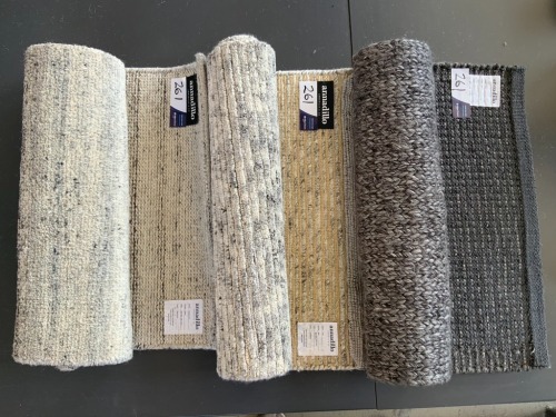 Quantity of 3 x Armadillo Door Mats, various colours, part Wool