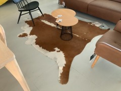 Cow Hide Rug, approx 2m x 1.8m