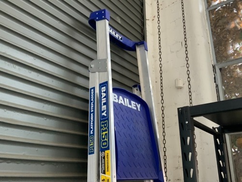 Bailey Aluminium Step Ladder, Model: P150/6AL FS13583, 2.77m Overall, 1.75m Platform Height