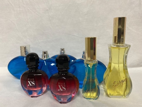 Various Parfums incl. Elizabeth Arden Mediterranean, Paco Rabanne Black XS, Giorgio Baverly Hills - Unboxed