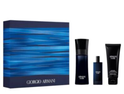 Giorgio Armani 3 Piece Gift Set Edt 50ml, Shampoo 75ml after Shave Balm 75ml