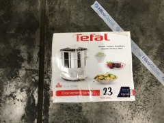 Tefal Convenient Series Food Steamer VC1451 - First image used as a guide ONLY. Carton and\or items have been severly affected by water damage. - 2