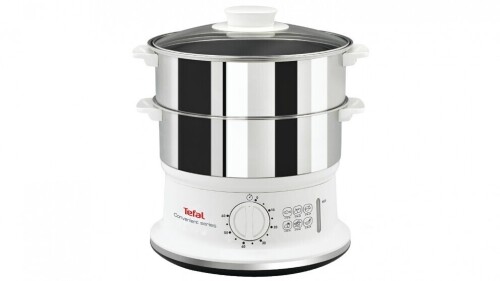 Tefal Convenient Series Food Steamer VC1451 - First image used as a guide ONLY. Carton and\or items have been severly affected by water damage.