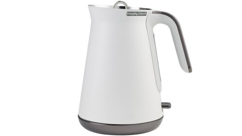 Morphy Richards Aspect Black Chrome 1.5L Kettle - White 100024 - First image used as a guide ONLY. Carton and\or items have been severly affected by water damage.