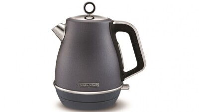 Morphy Richards Evoke 1.5L Jug Kettle - Blue Steel 104402 - First image used as a guide ONLY. Carton and\or items have been severly affected by water damage.