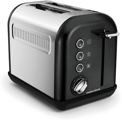 Morphy Richards Equip 2-Slice Toaster Equip 2-Slice Toaster Black 222013 - First image used as a guide ONLY. Carton and\or items have been severly affected by water damage.