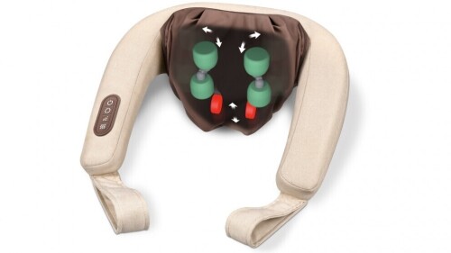 DNL-NR Beurer 4D Multi Head Neck Massager MG153 - First image used as a guide ONLY. Carton and\or items have been severly affected by water damage.