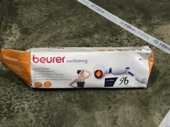 Beurer Rotate & Bend Infrared Handheld Massager MG40 - First image used as a guide ONLY. Carton and\or items have been severly affected by water damage. - 2