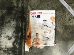 ***DNL*** Beurer Rechargeable 2-in-1 Infrared Handheld Body Massager MG510 - First image used as a guide ONLY. Carton and\or items have been severly affected by water damage. - 2