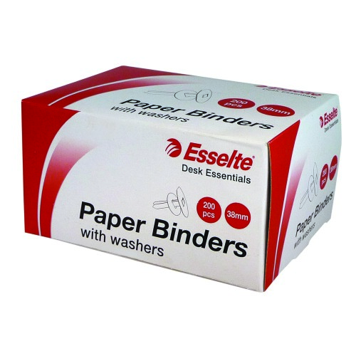 1 x carton of ESSELTE PAPER BINDER 646 38MM BX200. Model :42691