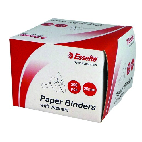 1 x carton of ESSELTE PAPER BINDER 644 25MM BOX200. Model :42689