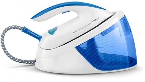 Philips PerfectCare Compact Essntial Steam Generator Iron - GC6804/20 - First image used as a guide ONLY. Carton and\or items have been severly affected by water damage.