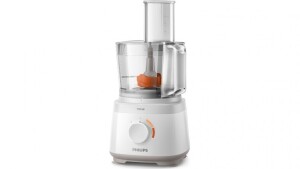DNL Philips 700W Compact Food Processor - White - HR7310/00 - First image used as a guide ONLY. Carton and\or items have been severly affected by water damage.
