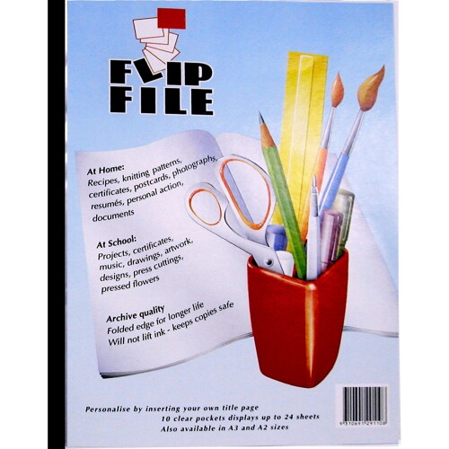 1 x carton of ESSELTE FLIP FILE 10 PAGES A4 (PACK 10). Model :401001