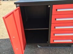 Unused 2019 10 Drawer Tool Cabinet and Workbench *RESERVE MET* - 7