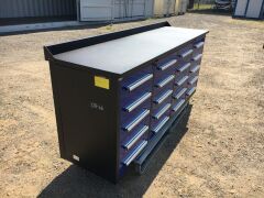 Unused 2019 20 Drawer Tool Cabinet and Workbench - 2