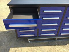 Unused 2019 20 Drawer Tool Cabinet and Workbench - 6