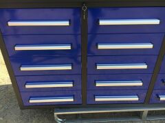 Unused 2019 20 Drawer Tool Cabinet and Workbench - 7