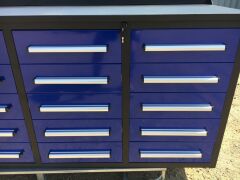 Unused 2019 20 Drawer Tool Cabinet and Workbench - 8