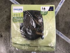 DNL Philips Daily 0.8Kg Air Fryer - Black - First image used as a guide ONLY. Carton and\or items have been severly affected by water damage. - 2