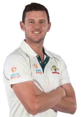 Josh Hazlewood signed ASICS playing shoes - Vodafone Pink Test 2021