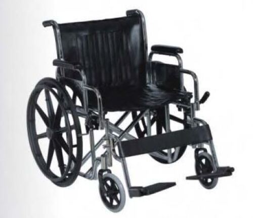 Extra wide steel wheelchair model BT963