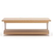 Rectangular Coffee Table, Industrial M (PLIM06) Natural Timber, 1200 x 600 x 400mm H - 2