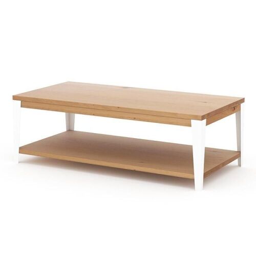 Rectangular Coffee Table, Industrial M (PLIM06) Natural Timber, 1200 x 600 x 400mm H