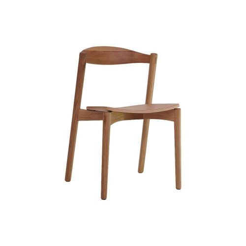4 x Sander Dining Chairs, Solid Timber, Walnut Stain