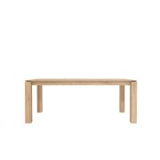 Ethnicraft Dining Table, Oak Slice Dining Table, 1600 x 900 x 750m H approx, 100 x 100mm Legs