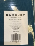Bambury Cotton Rich Sheet Set Double Teal C20BCSSDTEA 2443 - 3