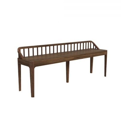 Ethnicraft Spindal Bench, Walnut Colour, 1500 x 350 x 600mm H
