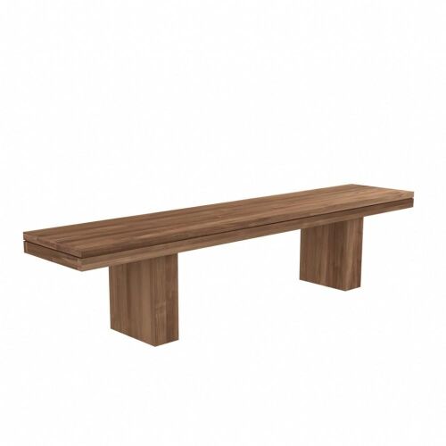 Ethnicraft Teak Double Bench, Top Thickness 25mm, 2000 x 400 x 450mm H