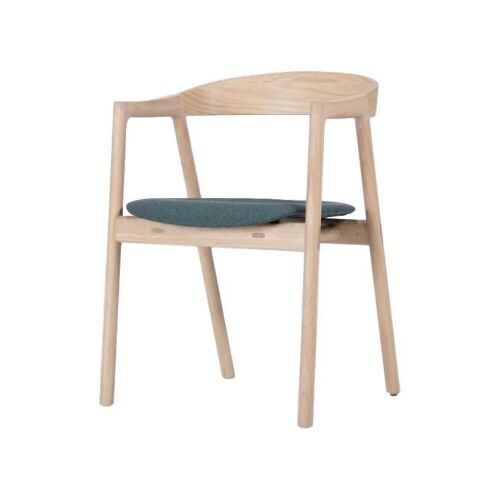 ***DNL*** 2 x Gazzda Muna Chairs, Oak Frame, Lime Upholstered Seat