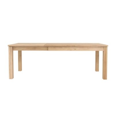Ethnicraft Extendable Dining Table (50317) Oak Straight, 1400-2200 x 900 x 760m H