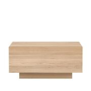 2 x Ethnicraft Oak Madra Bedside Tables, 1 Drawer, 600 x 430 x 270mm H