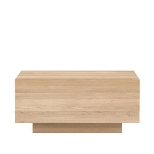 Ethnicraft Oak Madra Bed Side Table, 1 Drawer, 600 x 430 x 270mm H