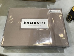 Bambury Bamboo Cotton Sheet Set Double Mocha C20BCSSDMOC 2447 - 2