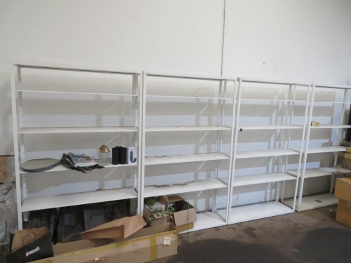 5 x 6 Tier Storage Racks, Metal & Timber, Adjustable Shelves