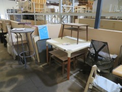 4 x Assorted Tables, various styles & sizes