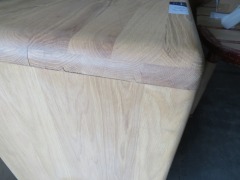 Gazzad Oak Timber Sideboard, 2 Door, 3 Drawer, 1800 x 450 x 1100mm H. - 3