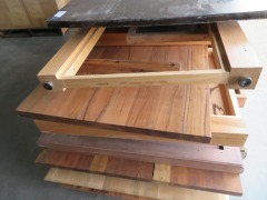 Quantity of assorted Timber Table Tops & assorted Frames - 2