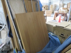 8 x Assorted Table Tops, No Legs, Some with extension Leaf. - 3