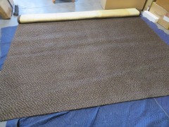 Floor Rug, Dark Brown, Course Weave, 2500 x 3000mm approx - 2