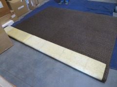 Floor Rug, Dark Brown, Course Weave, 2500 x 3000mm approx - 3