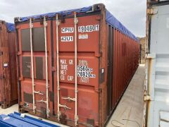 40' Modified Open Top Shipping Container - CPIU 190470.4