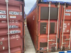 40' Modified Open Top Shipping Container - CPIU 190470.4 - 3