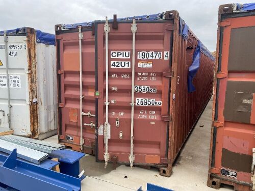 40' Modified Open Top Shipping Container - CPIU 190470.4